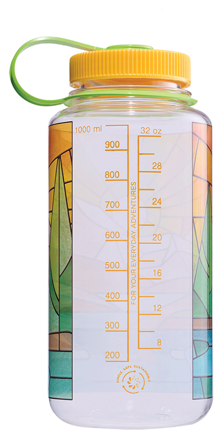 Load image into Gallery viewer, Nalgene 32oz Sustain Stained Glass River Sustain Water Bottle
