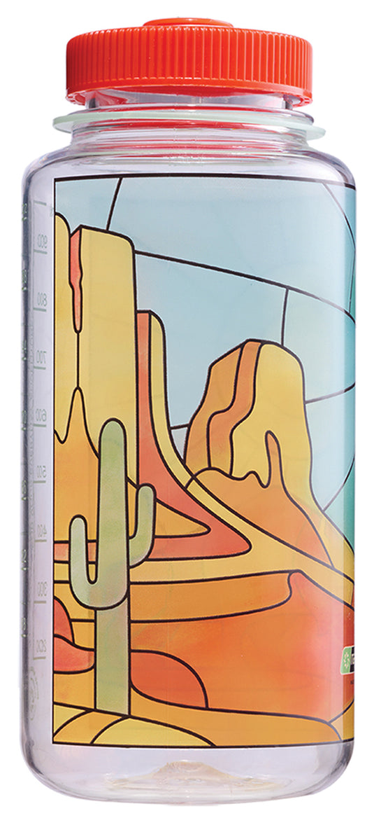 Nalgene 32oz Sustain Stained Glass Water Bottle - Durable and Eco-Friendly