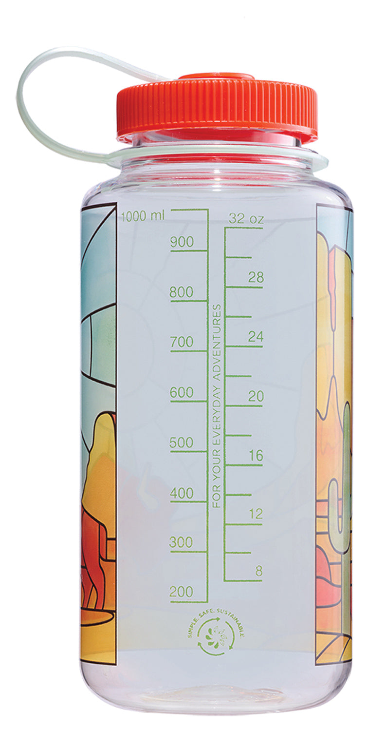 Load image into Gallery viewer, Nalgene 32oz Sustain Stained Glass Water Bottle - Durable and Eco-Friendly
