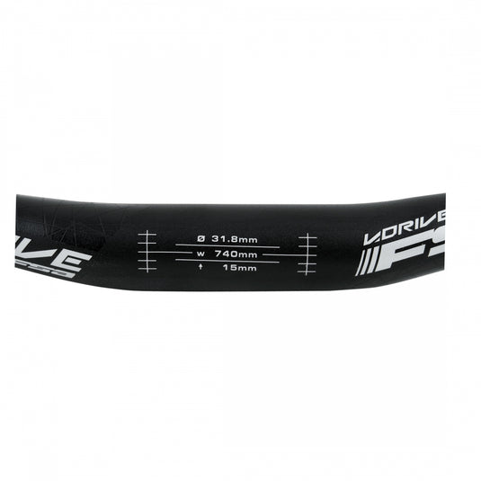 Full Speed Ahead VDrive Low Rise HandlebarsBlack 31.8mm 740mm AL2014Rise 15mm