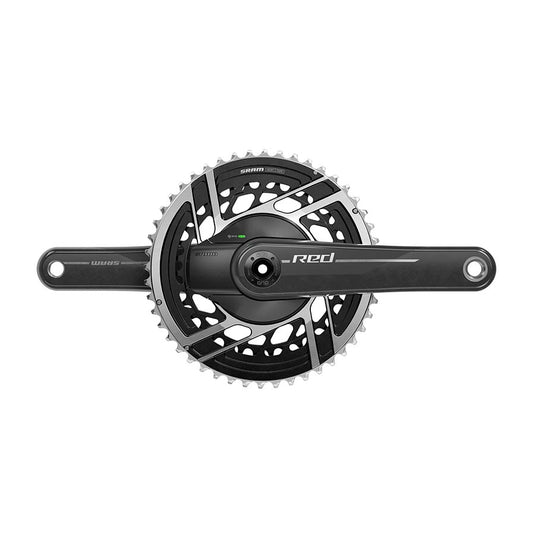 SRAM Red AXS 2x Power Meter E1, Power Meter Crankset, Speed: 12, Spindle: 28.99mm, BCD: Direct Mount SRAM 8 Bolt, 46/33,
