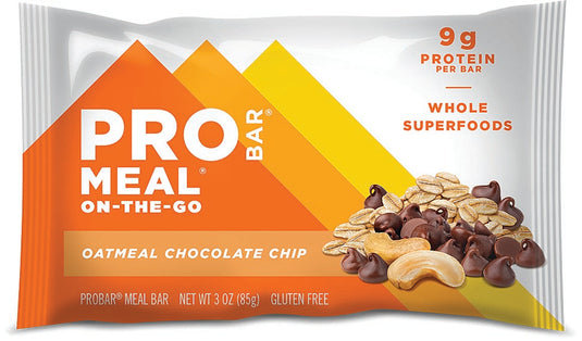Probar Meal Bars: Oatmeal Choco Chip - Nutritious Energy Food Pack of  12