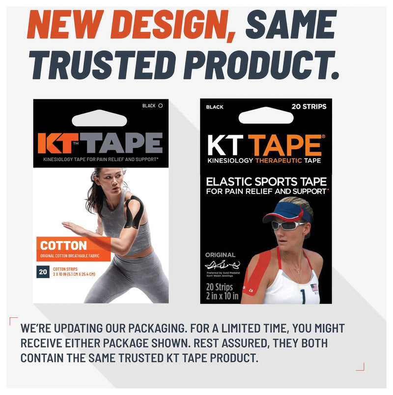 Load image into Gallery viewer, Kt Tape Kt Tape Kt Tape Pre-cut Black Braces, Wraps &amp; Tape
