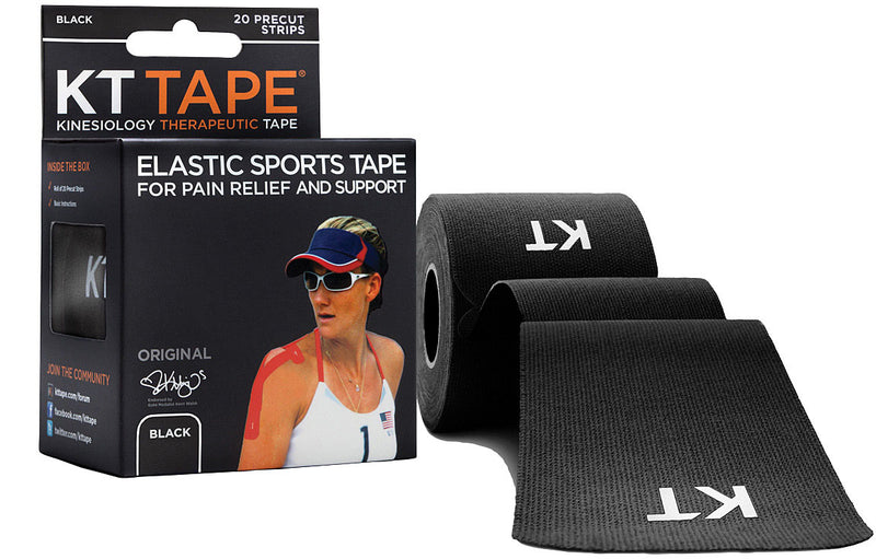 Load image into Gallery viewer, Kt Tape Kt Tape Kt Tape Pre-cut Black Braces, Wraps &amp; Tape
