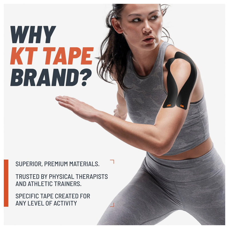 Load image into Gallery viewer, Kt Tape Kt Tape Kt Tape Pre-cut Black Braces, Wraps &amp; Tape
