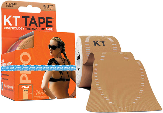 KT Tape Pro Synthetic Uncut Beige - Supportive Braces, Wraps & Tape Set
