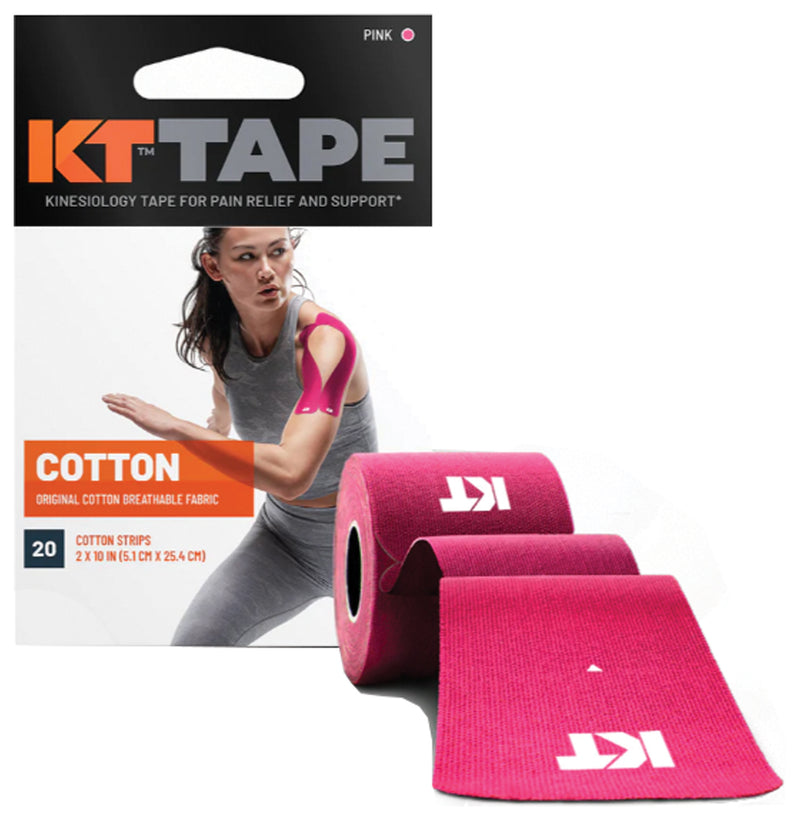 Load image into Gallery viewer, Kt Tape Cttn 20 Ct 10" Precut Pink
