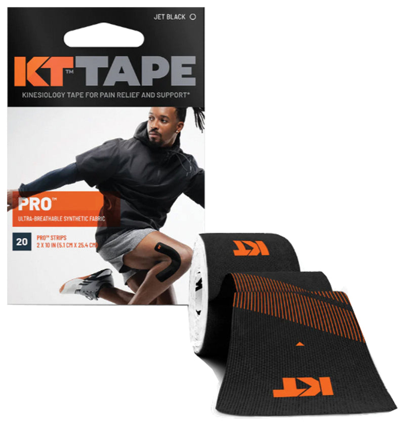 Load image into Gallery viewer, Kt Tape Pro 20 Strip 10" Precut Black
