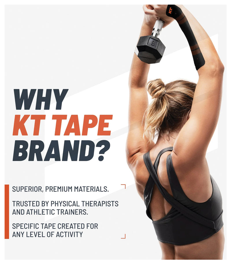 Load image into Gallery viewer, Kt Tape Pro 20 Strip 10" Precut Black
