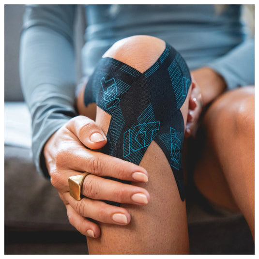 KT Tape Pro Ice 20 Ct 10" Precut Black - Pain Relief and Support for Active Lifestyles