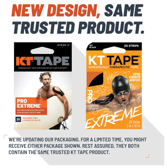 KT Tape Pro Ex 20 Ct 10" Precut Tan - Support and Relief for Active Lifestyles