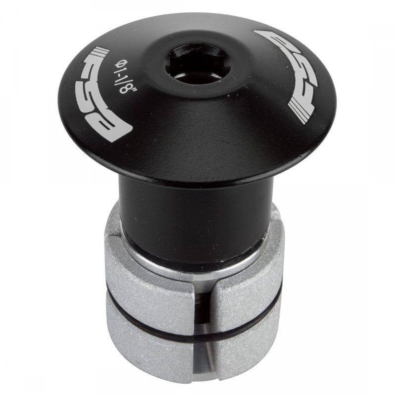 Load image into Gallery viewer, FSA Compressor 1-1/8" Black Expander Plug and Top Cap for Carbon Steerer Tubes
