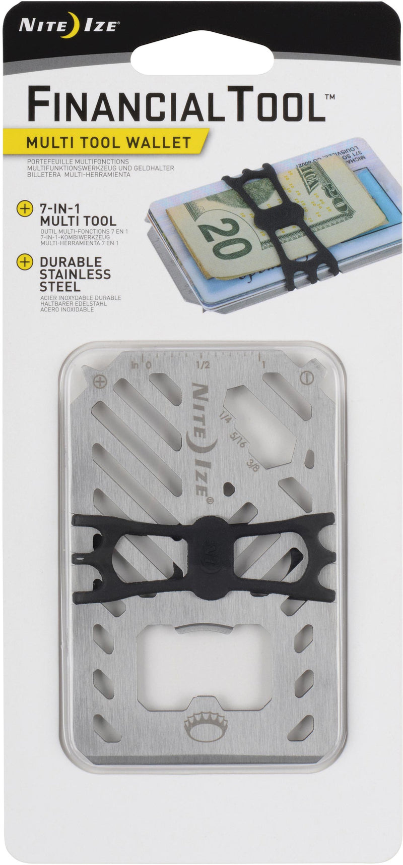Load image into Gallery viewer, Nite Ize Financial Tool Wallet - Stainless Steel Multifunctional Wallet
