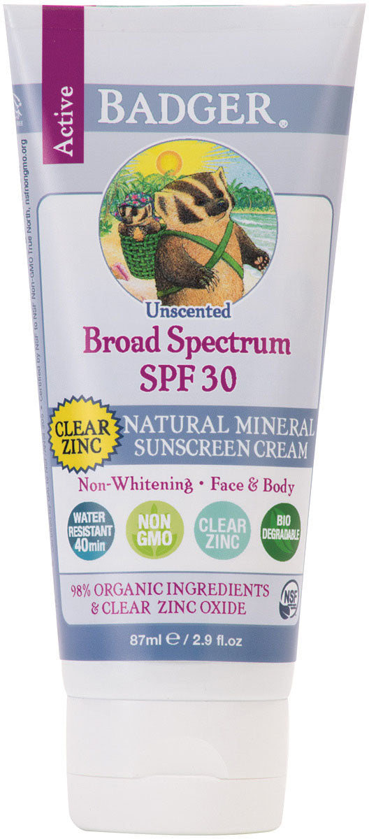 Load image into Gallery viewer, Badger Clear Zinc Sunscreen SPF 30 - Ultimate Sun Protection for Your Skin
