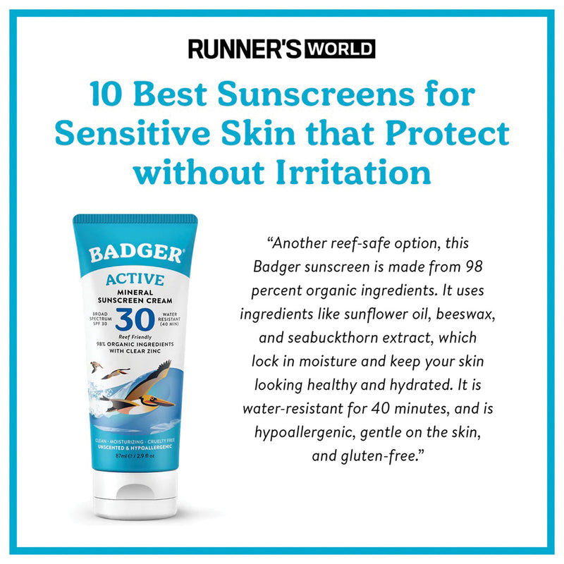 Load image into Gallery viewer, Badger Clear Zinc Sunscreen SPF 30 - Ultimate Sun Protection for Your Skin
