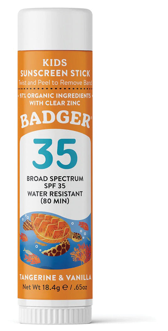 Badger Kids SPF 35 Sunscreen Stick - Convenient and Effective Protection for Kids