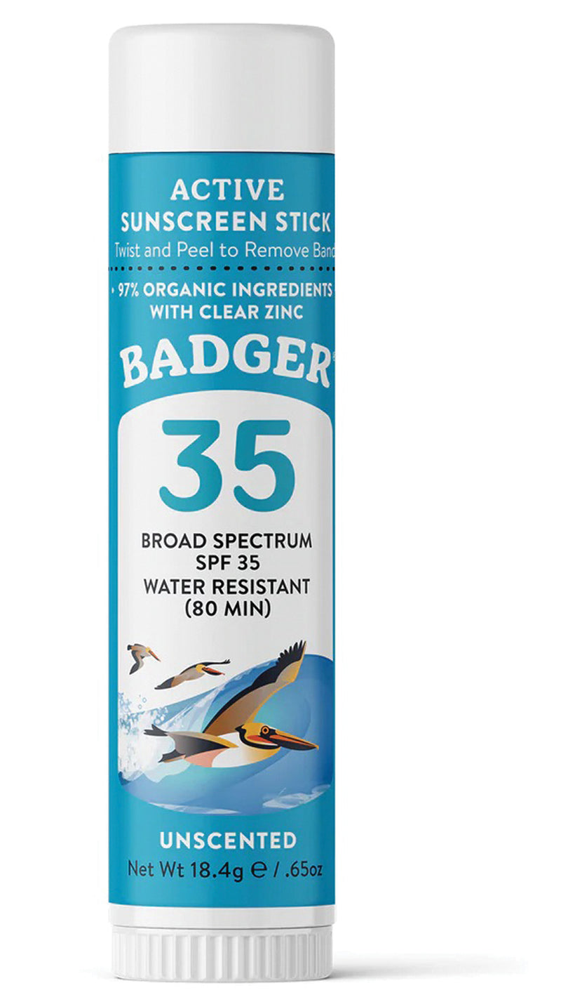 Load image into Gallery viewer, Badger SPF 35 Clear Sport Sunscreen Stick - 0.65 oz, Water Resistant, Broad Spectrum Protection
