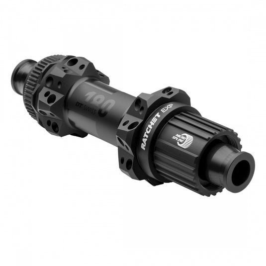 DT Swiss 180 EXP Rear Hub - 12 x 148mm, Center-Lock, Micro Spline, Black, 28H, Straight Pull, 36pt