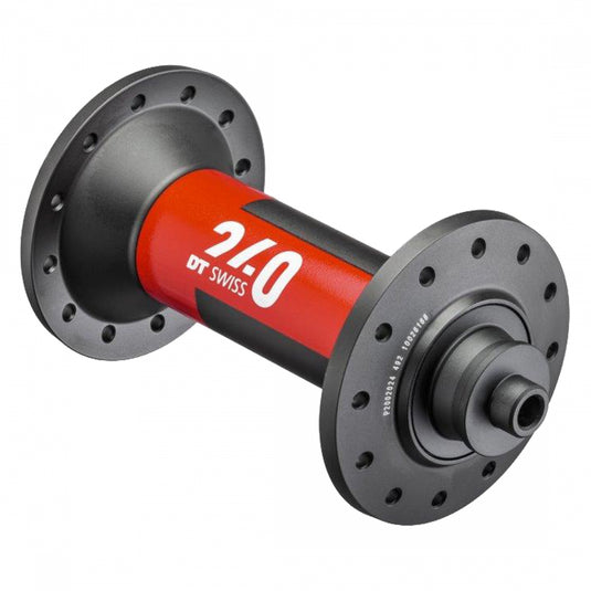 DT Swiss 240 Front Hub - QR x 100mm, Black/Red, 24H