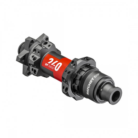 DT Swiss 240 EXP Rear Hub - 12 x 148mm, 6-Bolt, XD, Black/Red, 28H, 36pt, Straight Pull