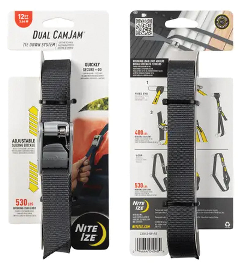 Load image into Gallery viewer, Nite Ize Dual Camjam Tie Down 8 Ft Strap - Secure Your Gear with Ease!
