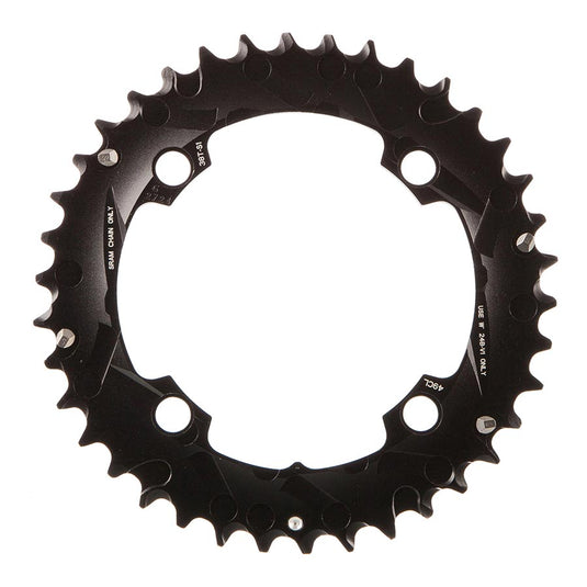 SRAM/Truvativ X0 and X9 Chainring 38T 104 BCD 10-Speed GXP Aluminum Black
