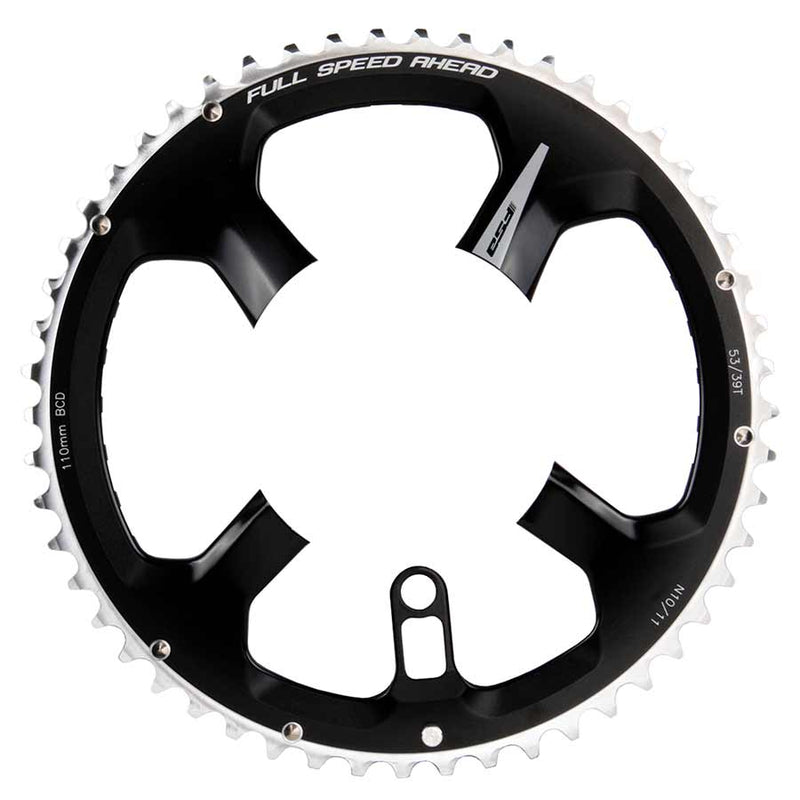 Load image into Gallery viewer, FSA K-Force Super ABS Road 53T Chainring, Alloy, Black, Shimano 10/11p., BCD: 110mm, For FSA ABS cranksets only
