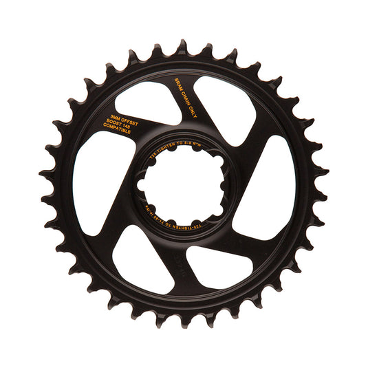 SRAM X-Sync 2 Eagle Chainring 34t Direct Mount 10/11/12-Speed Aluminum Black
