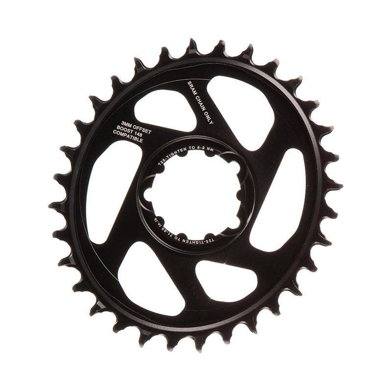 Load image into Gallery viewer, SRAM X-Sync 2 Eagle Chainring 32t SRAM Direct Mount Oval 12-Speed Aluminum Black
