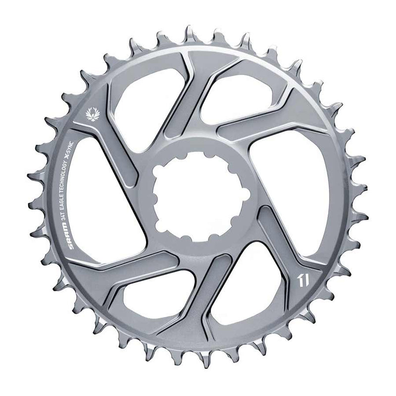 Load image into Gallery viewer, SRAM X-SYNC 2 X01 Eagle Polar Grey, Chainring, Teeth: 32, Speed: 12, BCD: Direct Mount, Single, Alloy, Offset 6mm, Grey
