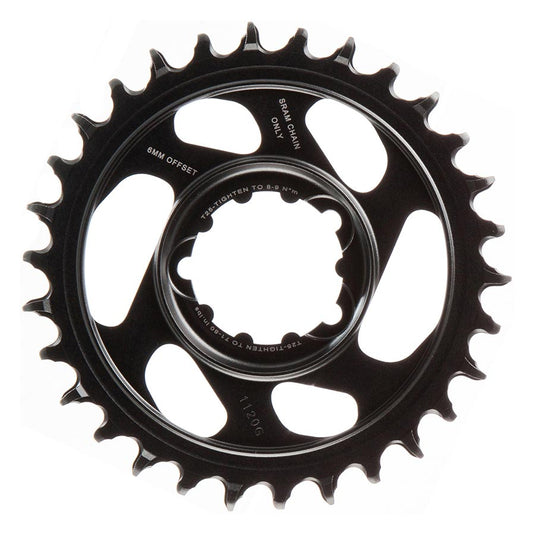 SRAM Eagle Chainring Teeth: 30, Speed: 11/12, BCD: Direct Mount, Aluminum, Grey, 6mm