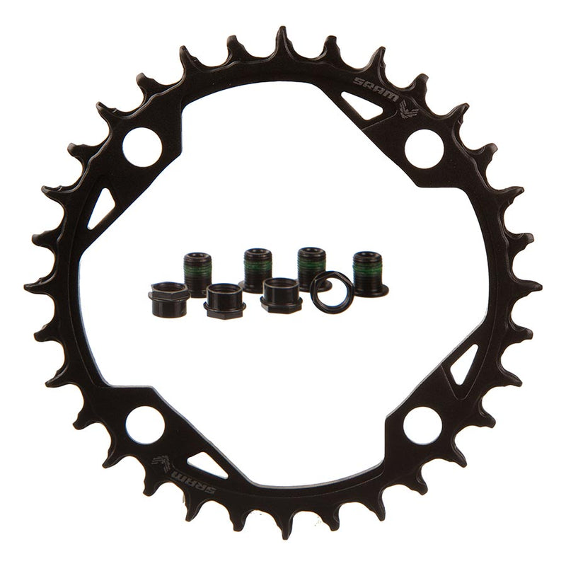 Load image into Gallery viewer, SRAM T-Type Light eMTB Chainring, Teeth: 32, Speed: 12, BCD: 104, Bolts: 4, Aluminum, Black
