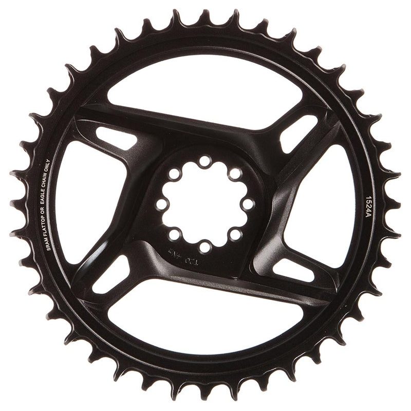 Load image into Gallery viewer, SRAM RED X-Sync Chainring - 40t, 12/13-Speed, 8-Bolt Direct Mount, 6.5mm Offset, Black/Silver, E1
