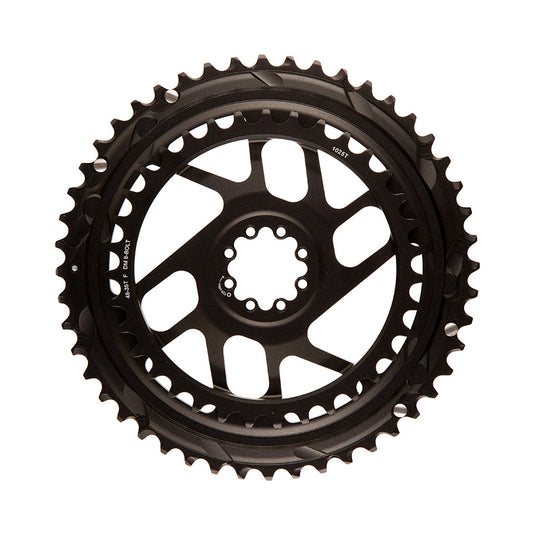 SRAM Rival E1 2x Direct Mount, Chainring, Teeth: 48/35, Speed: 12, BCD: Direct Mount SRAM 8 Bolt, Black