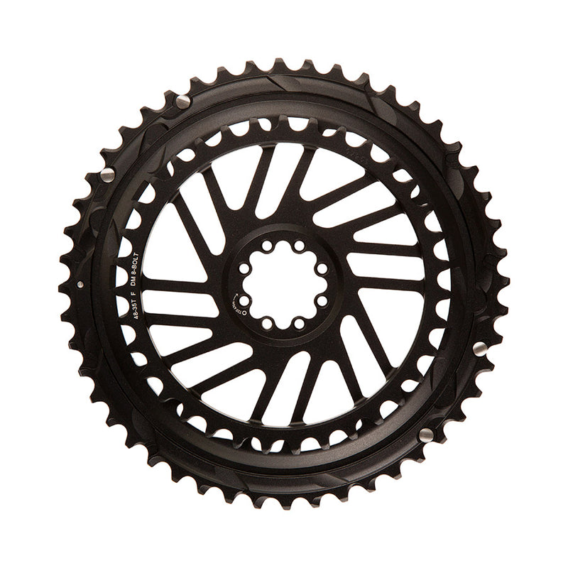 Load image into Gallery viewer, SRAM Force E1 2x Direct Mount, Chainring, Teeth: 48/35, Speed: 12, BCD: Direct Mount SRAM 8 Bolt, Black
