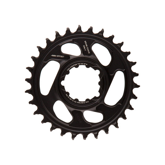 SRAM X-SYNC Eagle Aluminum -4mm F1, Chainring, Teeth: 30, Speed: 12, BCD: Direct Mount SRAM 3 Bolt, Bolts: 3, Aluminum,