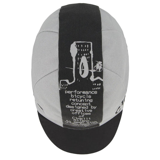 Cinelli Cycling Cap, Bootleg, Silver/Black