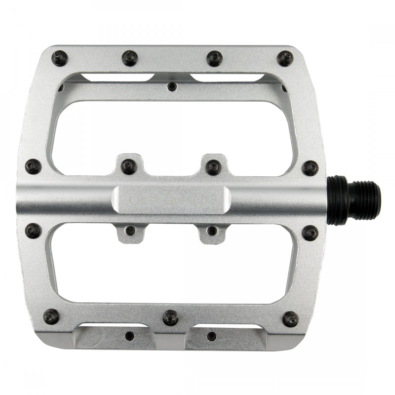 Load image into Gallery viewer, Origin8 Rascal XL Platform Pedals 9/16" Concave Alloy Body Removable Pins Silver
