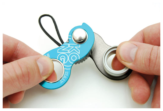 Kong Duck Rope Clamp Ascender - Cyan/Black Color