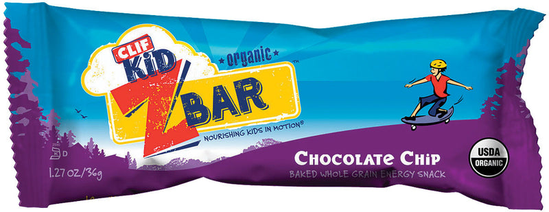 Load image into Gallery viewer, Clif Kid Zbars: Delicious Chocolate Chip Snacks for Active Kids Pack of  18
