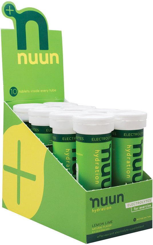 Nuun Active Hydration Sport Lemon/Lime Tabs - 10 Pack for Energy Boost Pack of  8