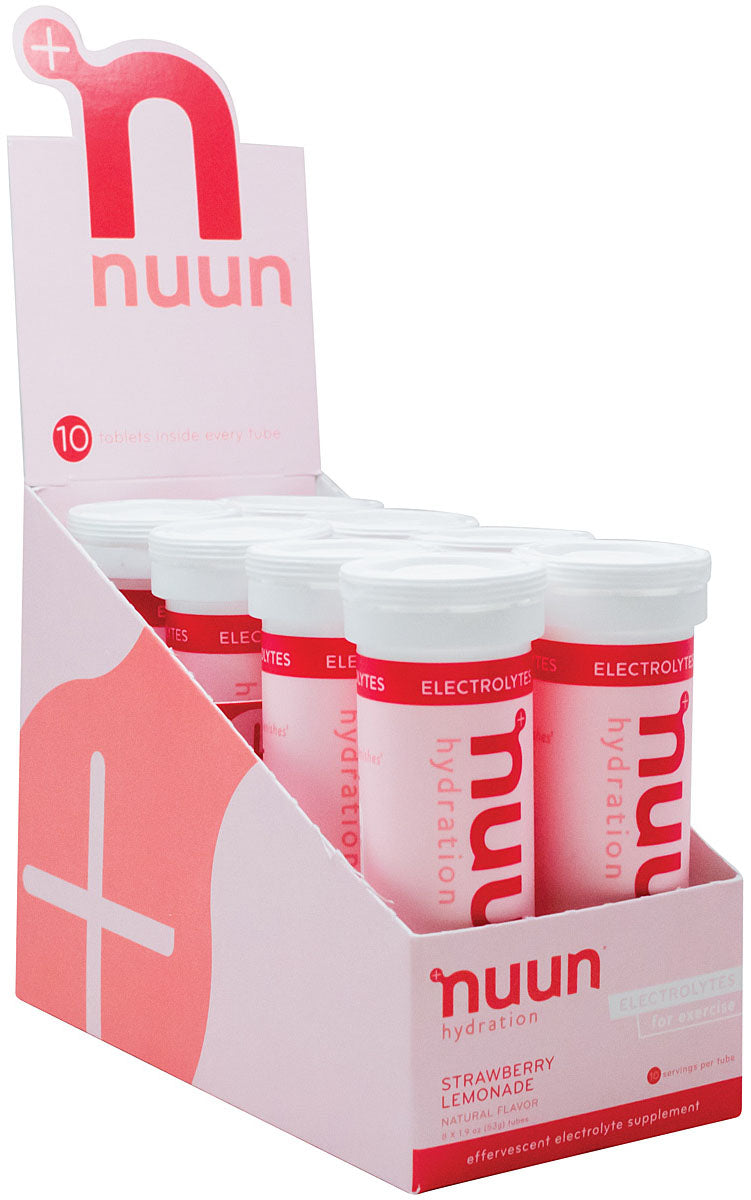 Load image into Gallery viewer, Nuun Active Hydration Sport Strawberry Lemonade Energy Tabs - Pack of 10 Pack of  8
