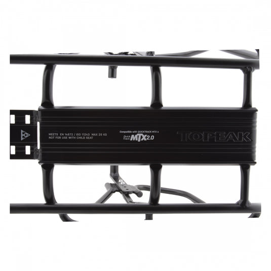 Topeak Uni Super Tourist Fat Disc Rear Rack - Fits 24-26" Fat Tires MTX 2.0 Blk