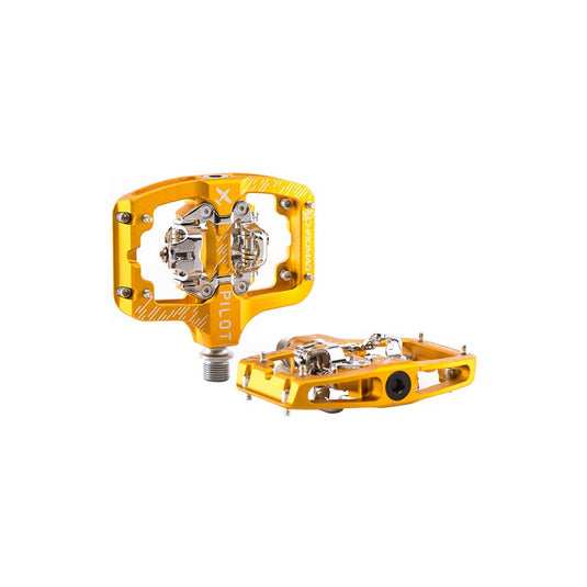 Chromag Pilot Pedals Body: Alloy, Spindle: Cr-Mo, 9/16'', Gold