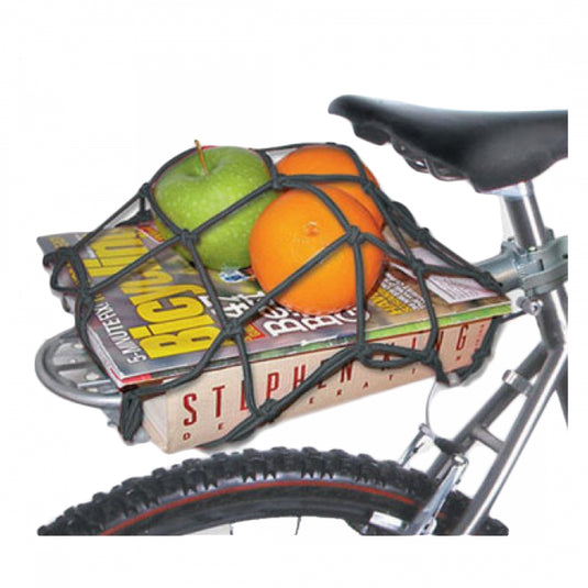 Delta Cargo Net for Bike Mounted Racks Nylon Hooks Fits Any Bicycle Rack