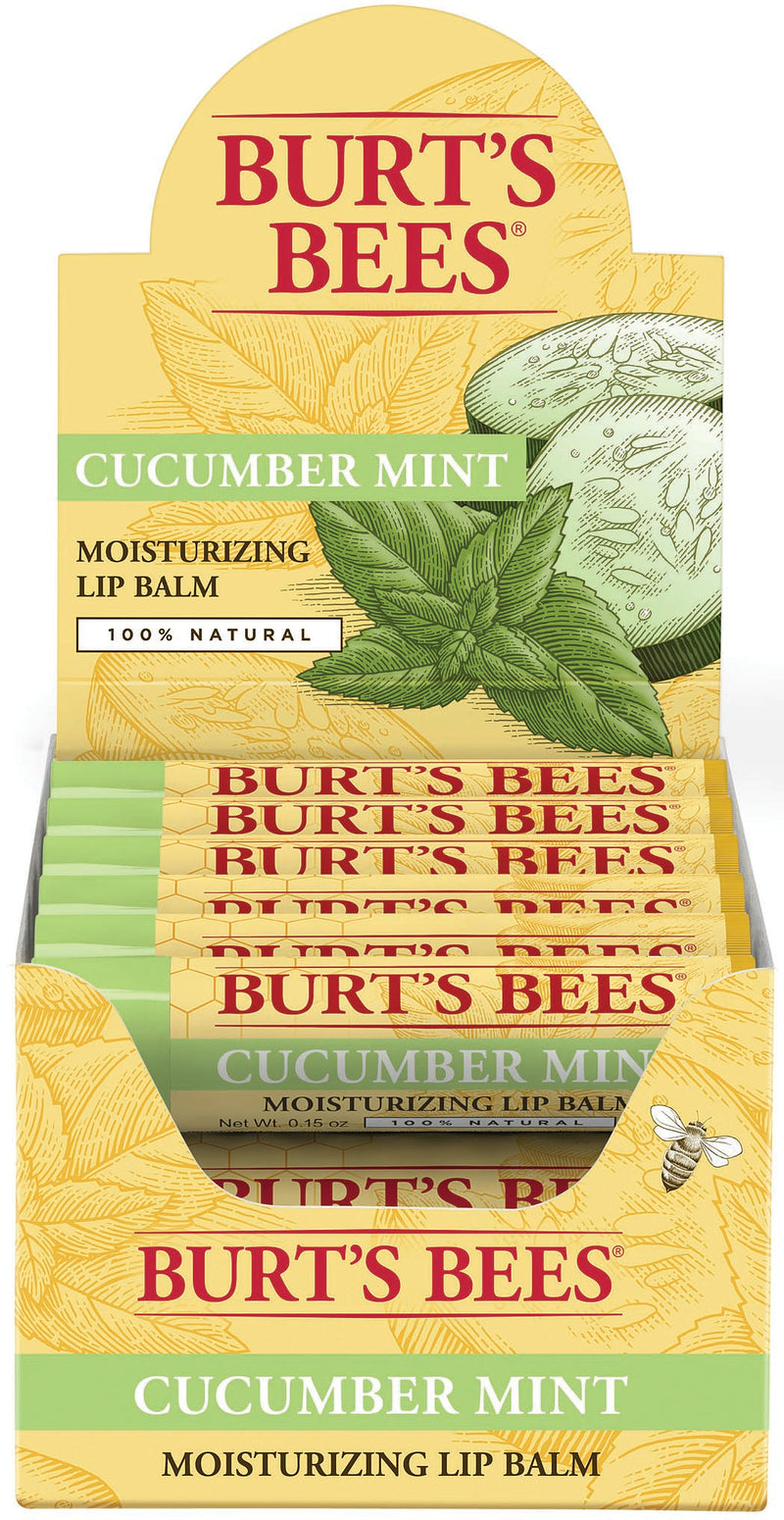 Load image into Gallery viewer, Burt's Bees Cucumber Mint Lip Balm - Hydrating Lip Care for Soft, Smooth Lips
