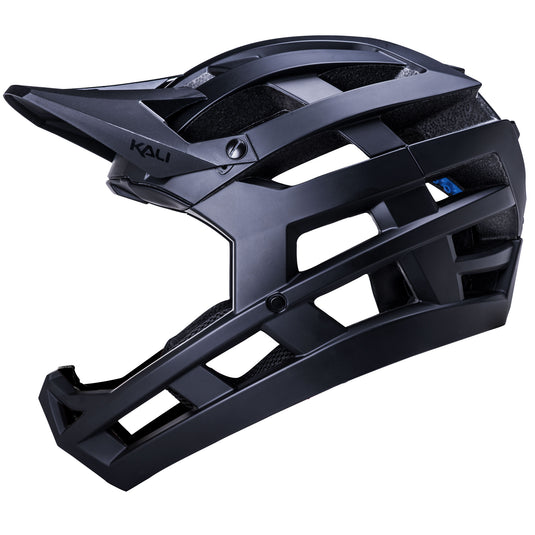 Kali Invader 2.0 Full Face Enduro Helmet, XS/M, Black