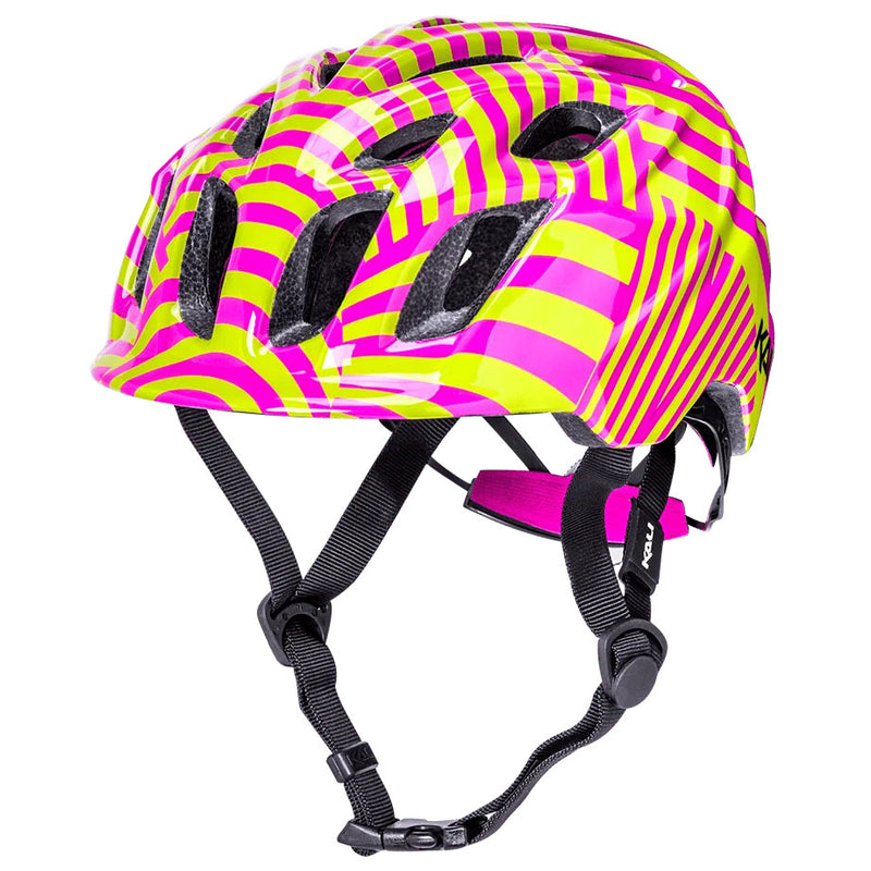 Load image into Gallery viewer, Kali-Chakra-Child-Lighted-S-Visor-Neon-Lemonade-HLMT9650-Bicycle-Helmets
