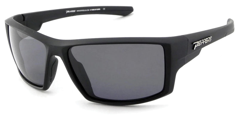 Load image into Gallery viewer, Peppers Downforce Matte Black Sunglasses: Sleek Style and Superior Sun Protection
