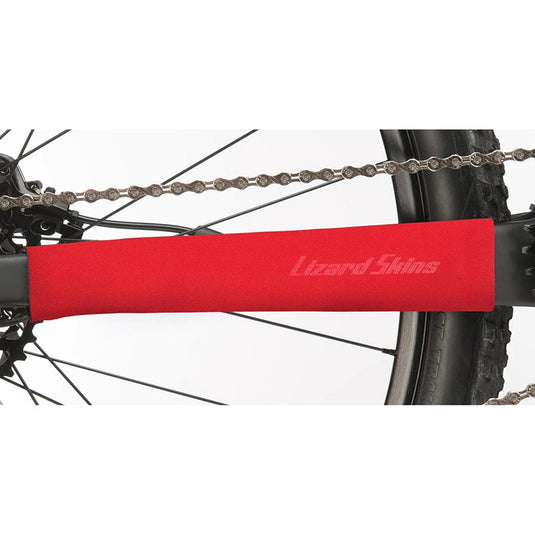 Lizard Skins Neoprene Chainstay Protector Medium Red Non Slip Prevents Damage